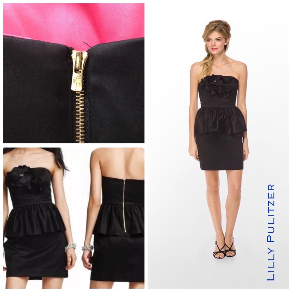 NWT Lilly Pulitzer Black Mae Cocktail Dress